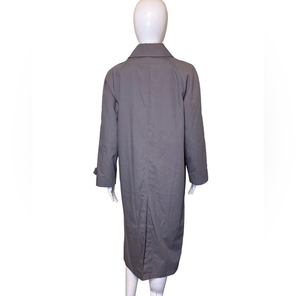 London Fog Women’s Trench/Raincoat Gray Removable Lining Maxi Size-8P EUC - Picture 3 of 8